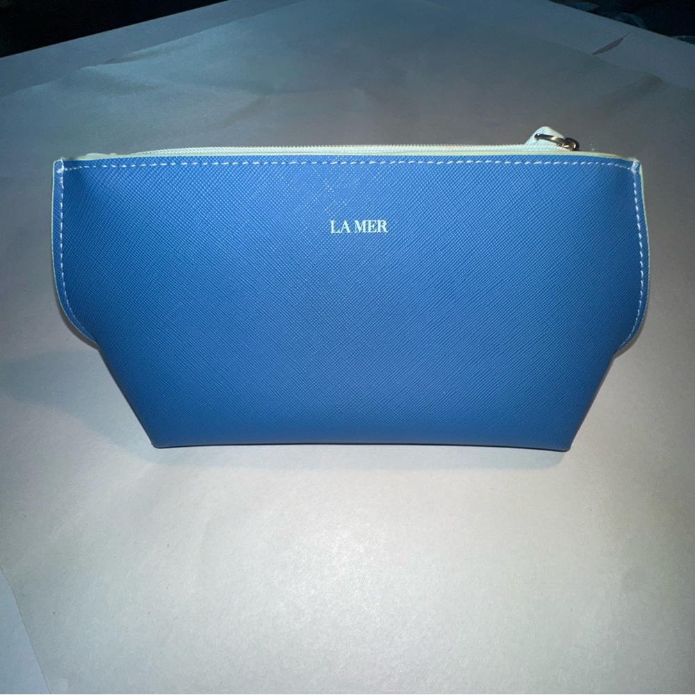 LA MER Blue & Aqua Cosmetics / Travel Bag